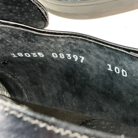 Park Place Men's Size 10D Black Leather Closed Toe Slip On Dress Shoes Loafers - Picture 16 of 16